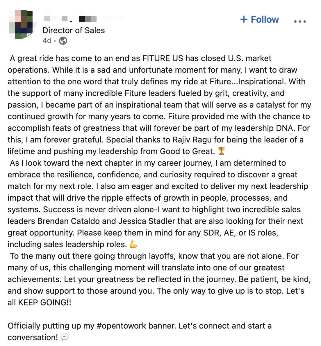 开元ky888棋牌官网版 【独家】消息称FITURE健身镜解散近百人北美团队，回应：仍在运转