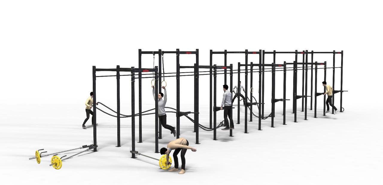 多功能综合训练器_体能训练架&商用力量训练器&体能训练集装箱